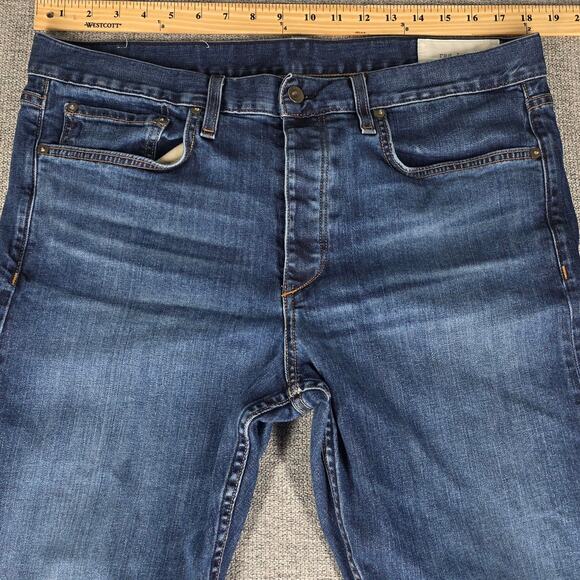 RAG & BONE NEW YORK MEN'S BLUE FIT 2 SLIM JEANS SIZE 36 THROOP COTTON BLEND - Picture 6 of 12